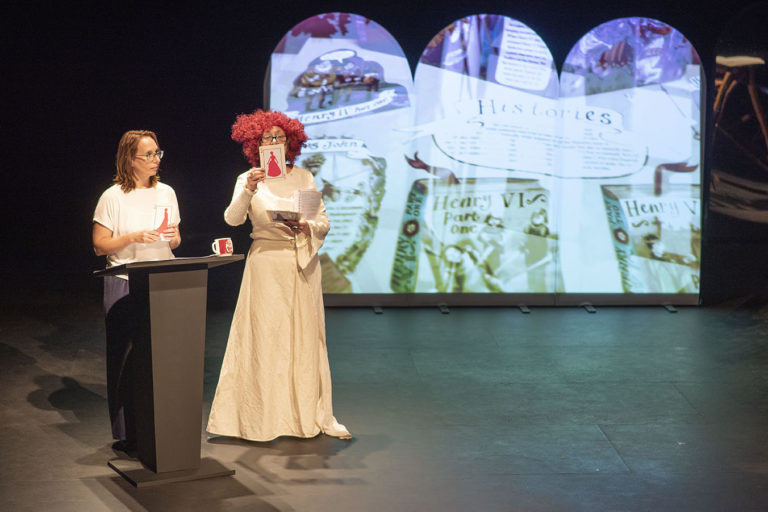 Photographies des répétitions Conférence-Spectacle